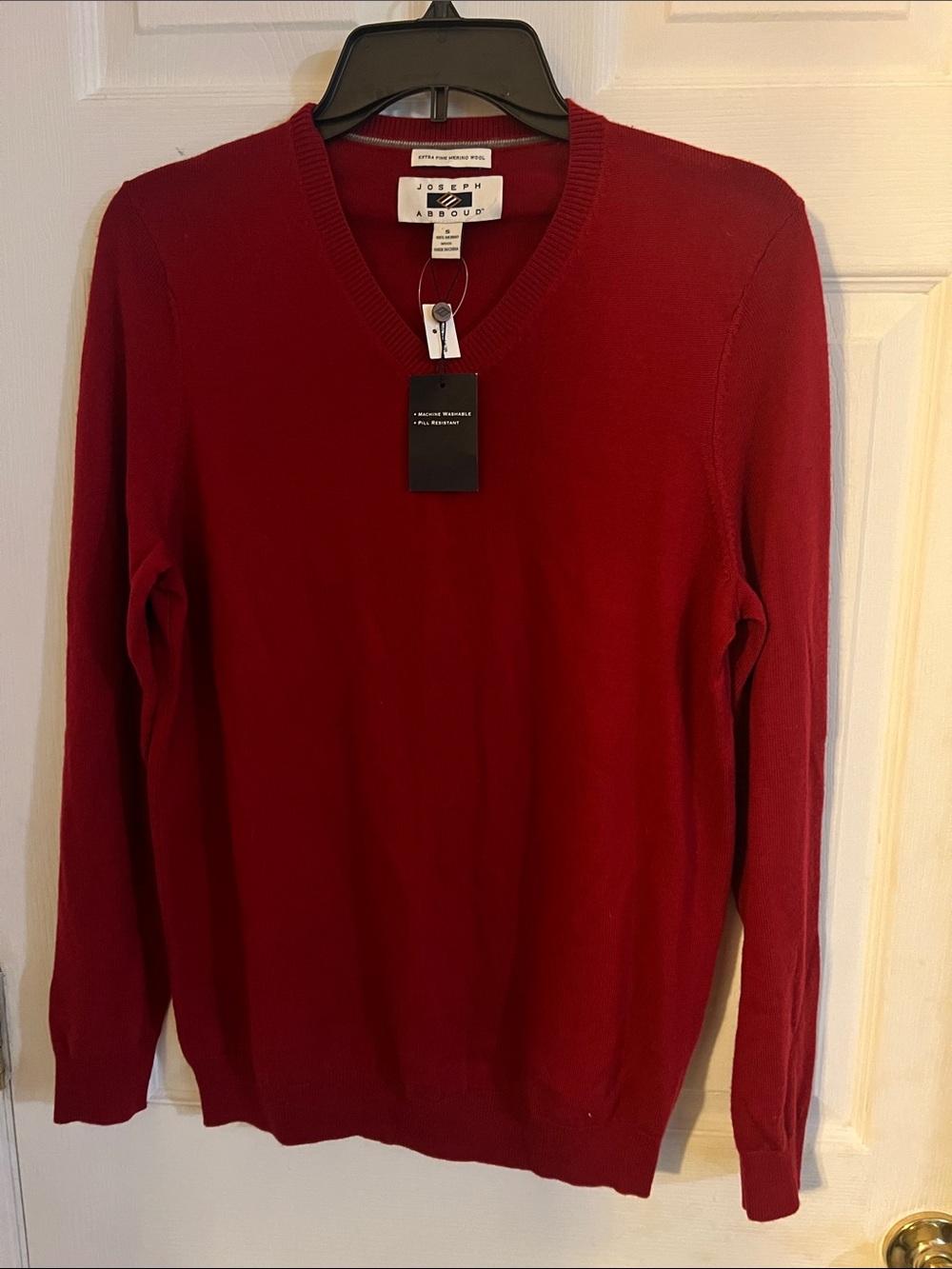 Joseph Abboud Dark Red Sweater S NWT